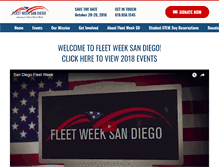 Tablet Screenshot of fleetweeksandiego.org